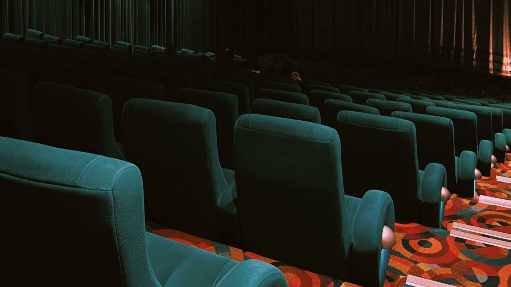 Empty movie theater seats