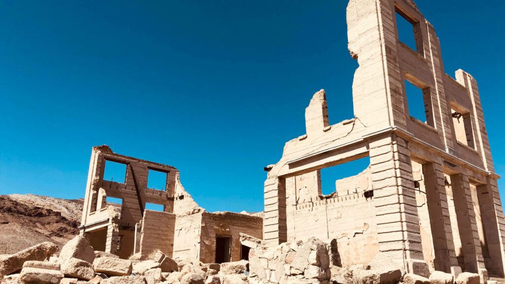 Building ruins at Rhyolite, Nevada