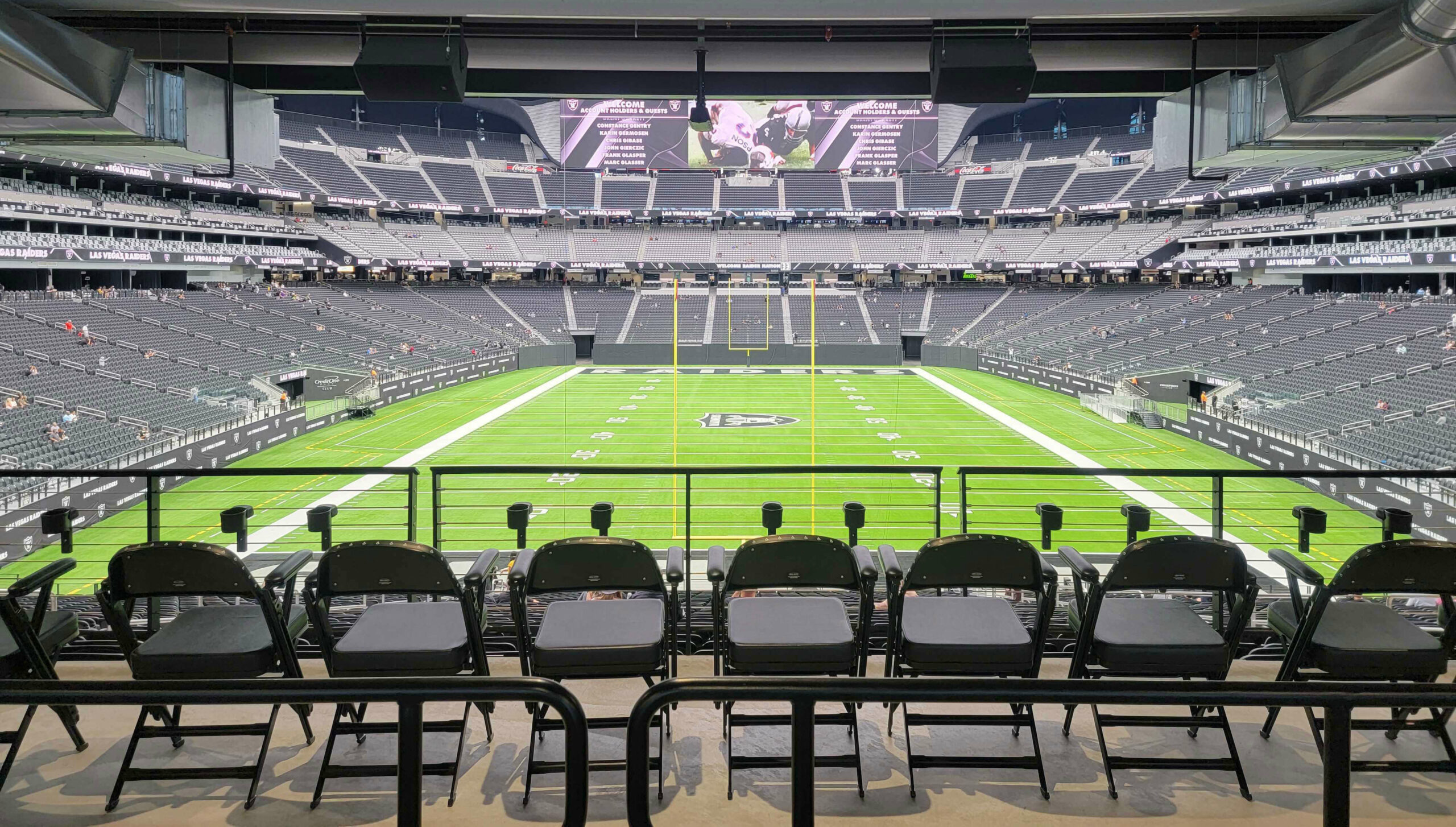 allegiant_stadium_interior_JR1 Allegiant Stadium interior - field view