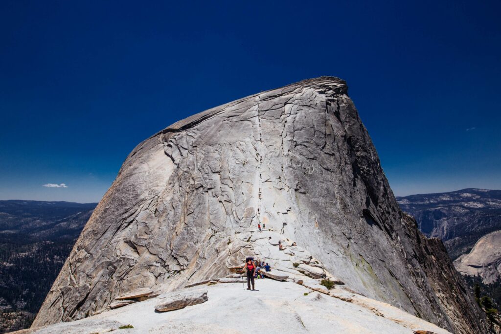 Outdoor rock climbing