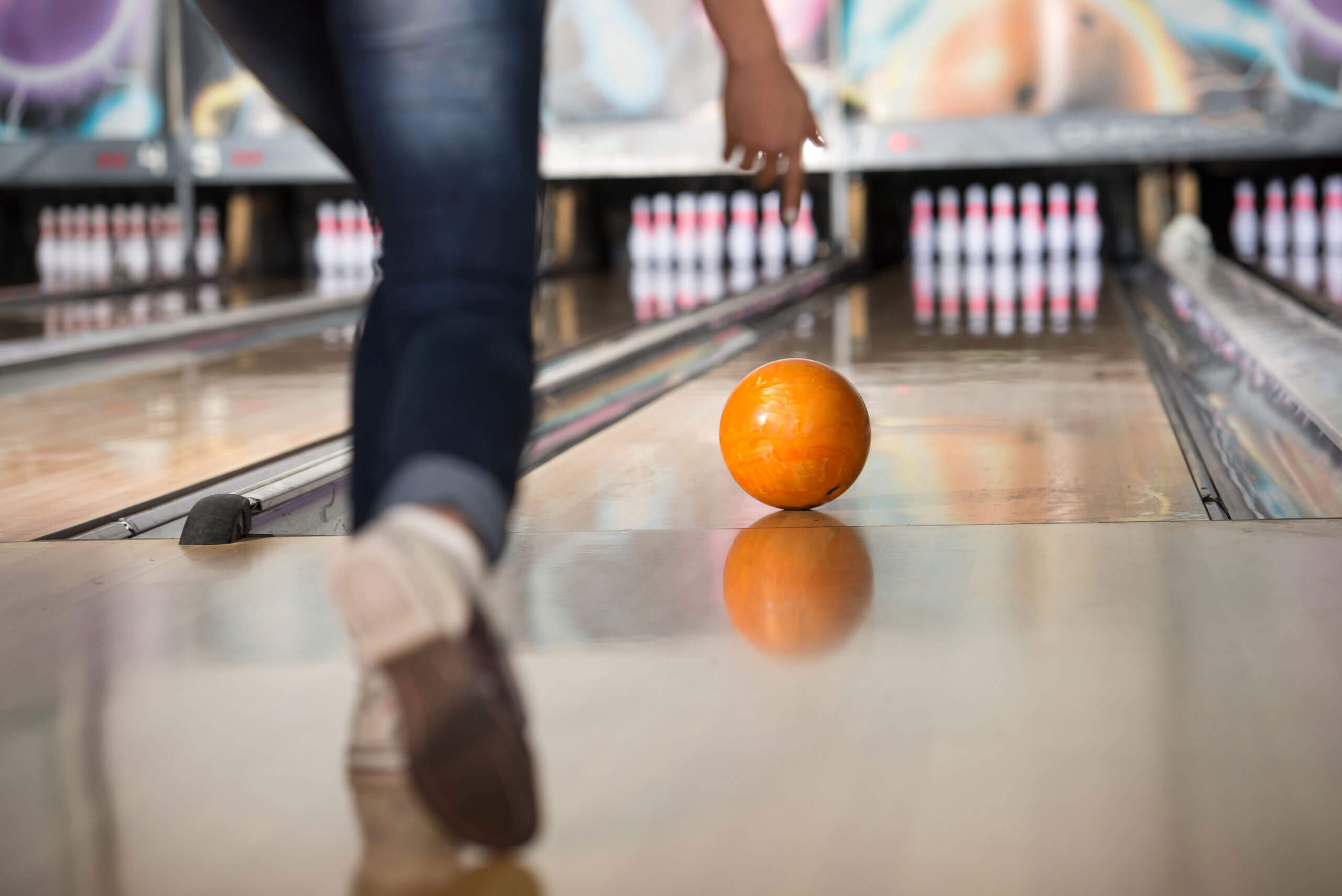 Woman bowling